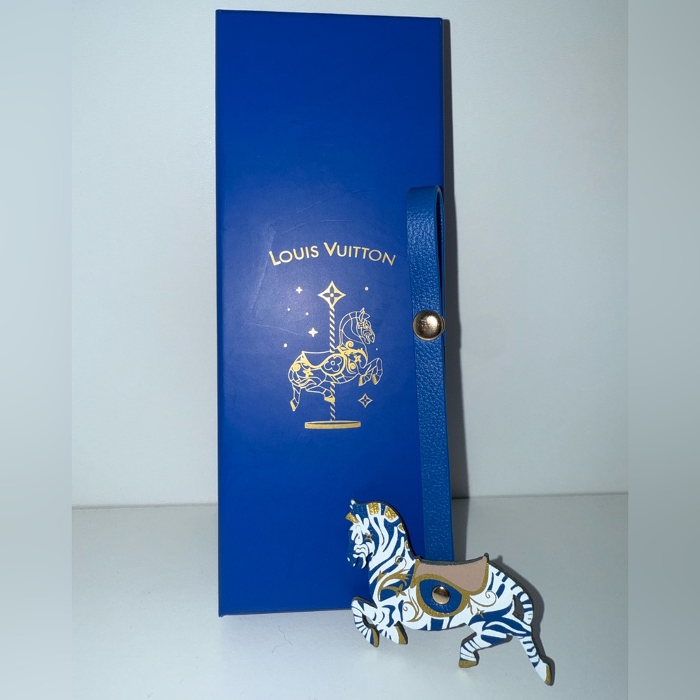Louis Vuitton Novelty Zebra Bag Charm Gift - handbag not included.